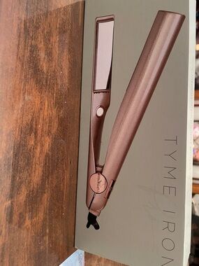 TYME Rose Gold Metallic Flat Iron used once